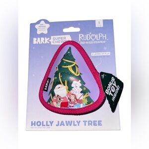 Bark X Rudolph The Red Nosed Reindeer Holly Jawly Tree Dog Toy